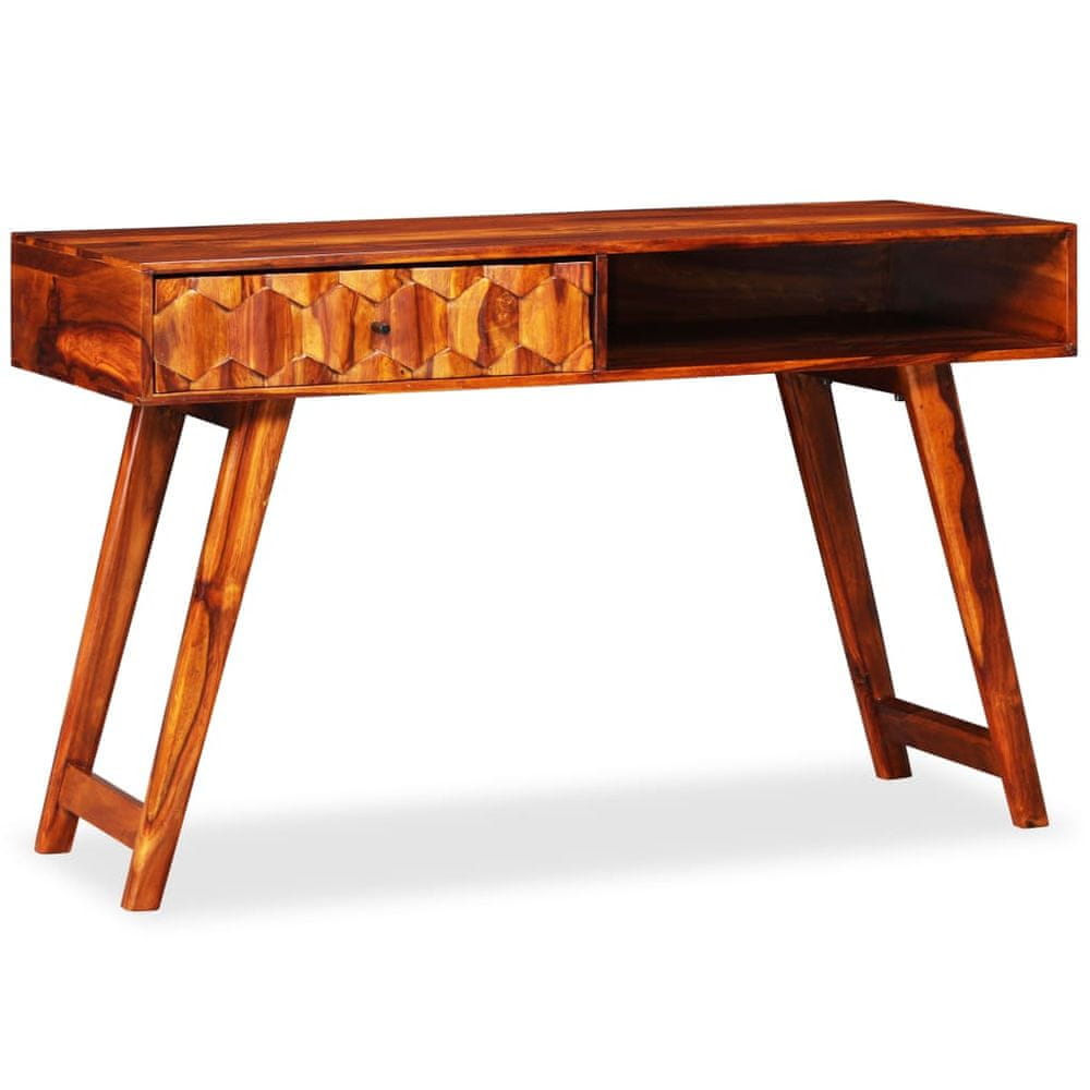 Vidaxl Písací stôl, masívne sheeshamové drevo, 118x50x76 cm